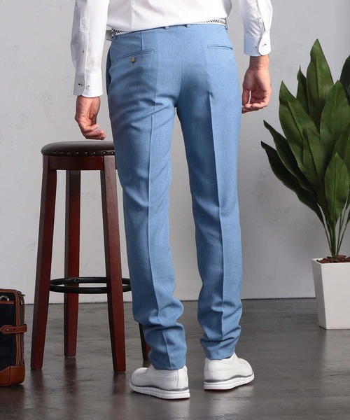 MEN'S BIGI（メンズビギ）の「【ウォッシャブル】ビジカジ兼用ポリストレッチパンツ（チノパンツ・メンズ・ホワイト/サックスブルー/チャコールグレー・00/01/02/03/04）」の13枚目の写真