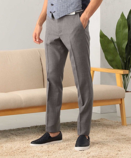 MEN'S BIGI（メンズビギ）の「【ウォッシャブル】ビジカジ兼用ポリストレッチパンツ（チノパンツ・メンズ・ホワイト/サックスブルー/チャコールグレー・00/01/02/03/04）」の10枚目の写真