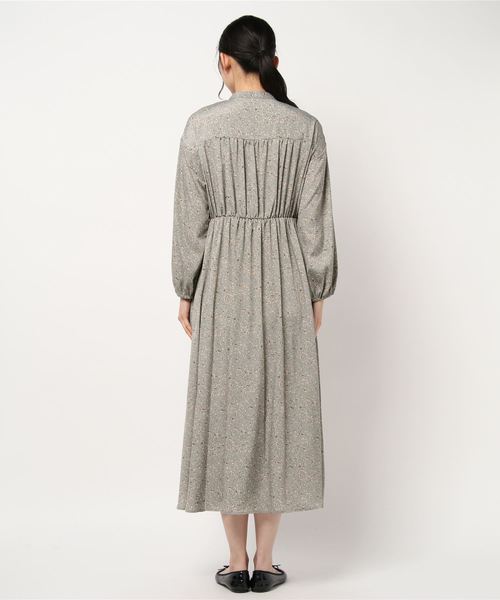 DouDou（ドゥドゥ）の「幾何柄プリントワンピース（ワンピース・レディース・ホワイト/グリーン・FREE）」の4枚目の写真