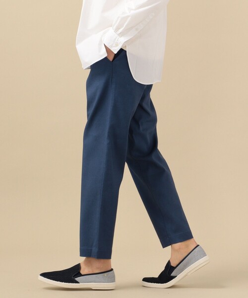SHIPS（シップス）の「SC: SOLOTEX(R) サフィラン リネン ハイブリッド イージー パンツ 20SS（その他パンツ・メンズ・ブルー/ネイビー/オートミール/ダークブルー/ホワイト/ブラウン/ナチュラル/ライトオリーブ・X-LARGE/LARGE/MEDIUM/SMALL）」の7枚目の写真