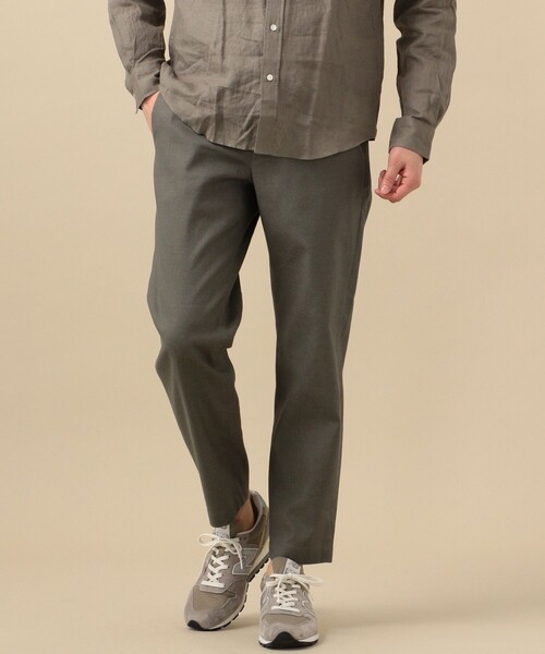 SHIPS（シップス）の「SC: SOLOTEX(R) サフィラン リネン ハイブリッド イージー パンツ 20SS（その他パンツ・メンズ・ブルー/ネイビー/オートミール/ダークブルー/ホワイト/ブラウン/ナチュラル/ライトオリーブ・X-LARGE/LARGE/MEDIUM/SMALL）」の9枚目の写真