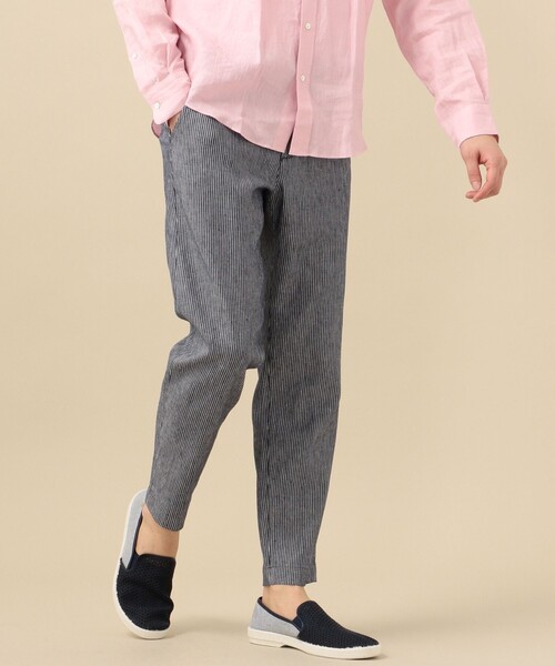 SHIPS（シップス）の「SC: SOLOTEX(R) サフィラン リネン ハイブリッド イージー パンツ 20SS（その他パンツ・メンズ・ブルー/ネイビー/オートミール/ダークブルー/ホワイト/ブラウン/ナチュラル/ライトオリーブ・X-LARGE/LARGE/MEDIUM/SMALL）」の17枚目の写真