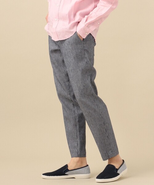 SHIPS（シップス）の「SC: SOLOTEX(R) サフィラン リネン ハイブリッド イージー パンツ 20SS（その他パンツ・メンズ・ブルー/ネイビー/オートミール/ダークブルー/ホワイト/ブラウン/ナチュラル/ライトオリーブ・X-LARGE/LARGE/MEDIUM/SMALL）」の18枚目の写真