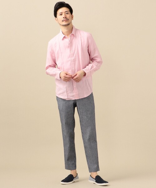 SHIPS（シップス）の「SC: SOLOTEX(R) サフィラン リネン ハイブリッド イージー パンツ 20SS（その他パンツ・メンズ・ブルー/ネイビー/オートミール/ダークブルー/ホワイト/ブラウン/ナチュラル/ライトオリーブ・X-LARGE/LARGE/MEDIUM/SMALL）」の20枚目の写真