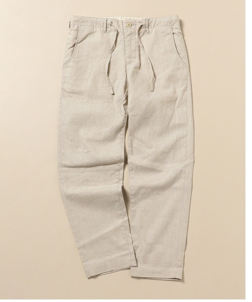 SHIPS（シップス）の「SC: SOLOTEX(R) サフィラン リネン ハイブリッド イージー パンツ 20SS（その他パンツ・メンズ・ブルー/ネイビー/オートミール/ダークブルー/ホワイト/ブラウン/ナチュラル/ライトオリーブ・X-LARGE/LARGE/MEDIUM/SMALL）」の4枚目の写真