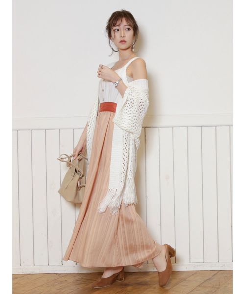 dazzlin（ダズリン）の「フリンジディティールカーデ（カーディガン/ボレロ・レディース・オフホワイト/カーキ/ベージュ・FREE）」の18枚目の写真