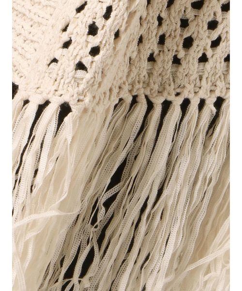 dazzlin（ダズリン）の「フリンジディティールカーデ（カーディガン/ボレロ・レディース・オフホワイト/カーキ/ベージュ・FREE）」の21枚目の写真