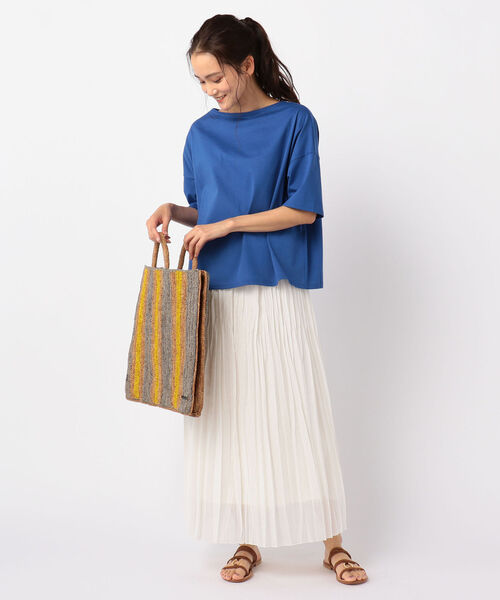 NOLLEY’S（ノーリーズ）の「【WEB限定】ワッシャーマキシスカート（スカート・レディース・ネイビー/オフホワイト/ラベンダー・FREE）」の10枚目の写真