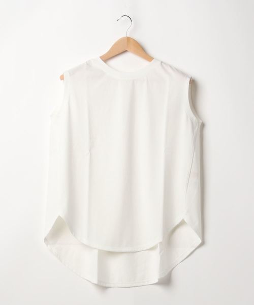 rps（アールピーエス）の「テールカットノースリカットプルオーバー（Tシャツ/カットソー・レディース・ブラック/オフホワイト/サックスブルー/ライトカーキ・M）」の8枚目の写真