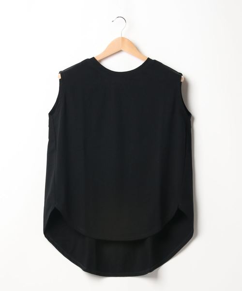 rps（アールピーエス）の「テールカットノースリカットプルオーバー（Tシャツ/カットソー・レディース・ブラック/オフホワイト/サックスブルー/ライトカーキ・M）」の10枚目の写真