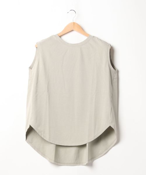 rps（アールピーエス）の「テールカットノースリカットプルオーバー（Tシャツ/カットソー・レディース・ブラック/オフホワイト/サックスブルー/ライトカーキ・M）」の12枚目の写真