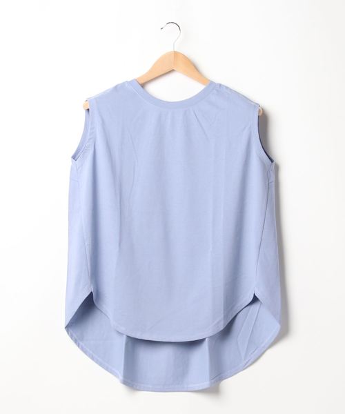 rps（アールピーエス）の「テールカットノースリカットプルオーバー（Tシャツ/カットソー・レディース・ブラック/オフホワイト/サックスブルー/ライトカーキ・M）」の14枚目の写真