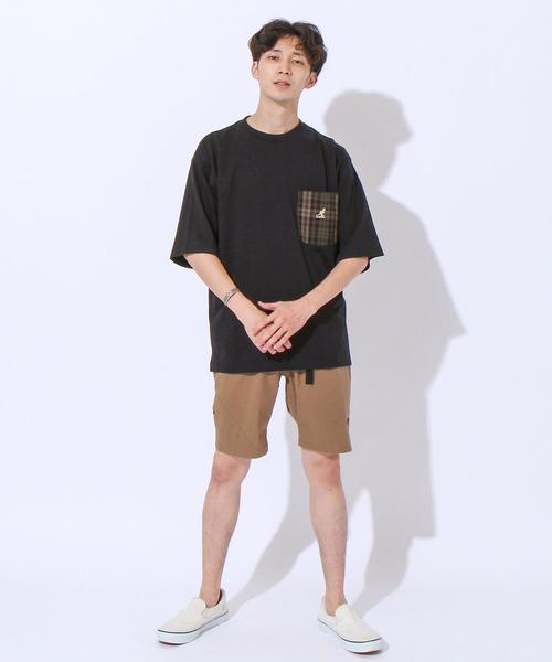KANGOL（カンゴール）の「KANGOL(カンゴール)別注チェックポケットTシャツ(その他1～3⇒WEB限定カラー)#（Tシャツ/カットソー・メンズ・その他2/ホワイト/ブラック/ネイビー/その他1/その他3・X-LARGE/LARGE/MEDIUM/SMALL）」の11枚目の写真