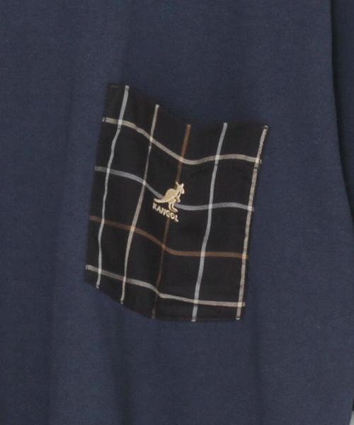 KANGOL（カンゴール）の「KANGOL(カンゴール)別注チェックポケットTシャツ(その他1～3⇒WEB限定カラー)#（Tシャツ/カットソー・メンズ・その他2/ホワイト/ブラック/ネイビー/その他1/その他3・X-LARGE/LARGE/MEDIUM/SMALL）」の22枚目の写真