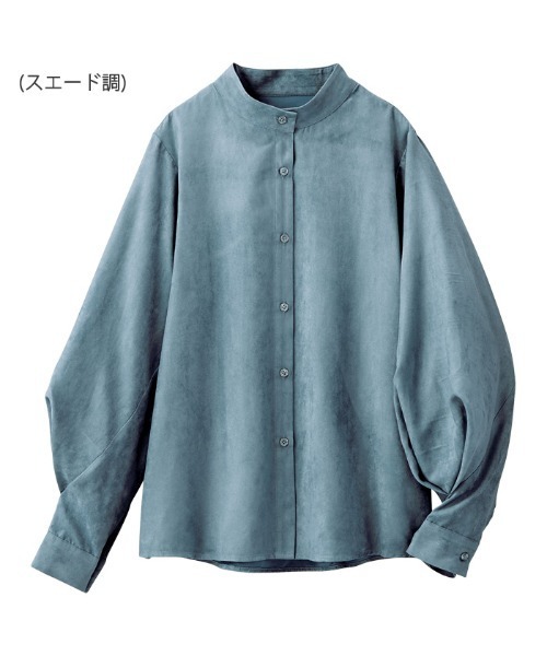 GeeRA(ジーラ)の「バンドカラーバルーンスリーブシャツ(シャツ/ブラウス・レディース・ベージュ/チャコールグレー/ブルー/ブラック/ホワイト・LARGE/MEDIUM/X-LARGE/XX-LARGE/SMALL)」の16枚目の写真