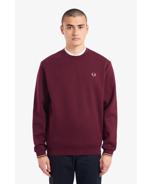 FRED PERRY Arch Branded Sweatshirt ブラウン FRED PERRY Arch Branded Sweatshirt ブラウン