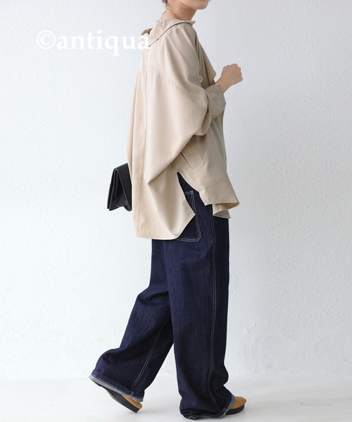 antiqua（アンティカ）の「デザインジャケット（テーラードジャケット・レディース・ブラック/ベージュ/グリーン系その他・FREE）」の15枚目の写真