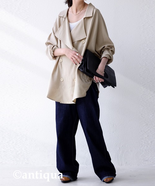 antiqua（アンティカ）の「デザインジャケット（テーラードジャケット・レディース・ブラック/ベージュ/グリーン系その他・FREE）」の16枚目の写真
