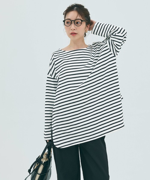 サイドスリット長袖 Tシャツ 000012_1t.jpg