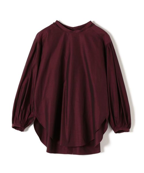 SHIPS（シップス）の「バックボタンボリュームスリーブブラウス（シャツ/ブラウス・レディース・オフホワイト/ダークラベンダー/ワイン・ONE SIZE）」の4枚目の写真