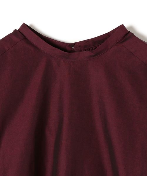 SHIPS（シップス）の「バックボタンボリュームスリーブブラウス（シャツ/ブラウス・レディース・オフホワイト/ダークラベンダー/ワイン・ONE SIZE）」の11枚目の写真