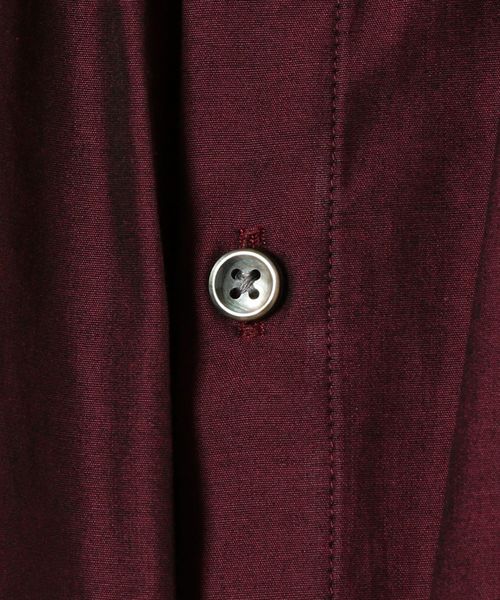 SHIPS（シップス）の「バックボタンボリュームスリーブブラウス（シャツ/ブラウス・レディース・オフホワイト/ダークラベンダー/ワイン・ONE SIZE）」の7枚目の写真