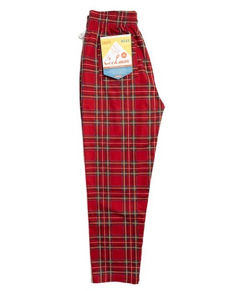 COOKMAN（クックマン）の「Cookman クックマン シェフパンツ イージーパンツ タータンレッド（その他パンツ・メンズ・レッド・SMALL/MEDIUM/LARGE）」の4枚目の写真