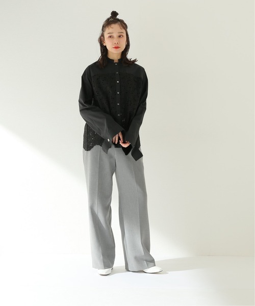 elin エリン　ブラウス　ブラック ELIN（エリン）の「【ELIN/エリン】Embroidery シャツ（シャツ