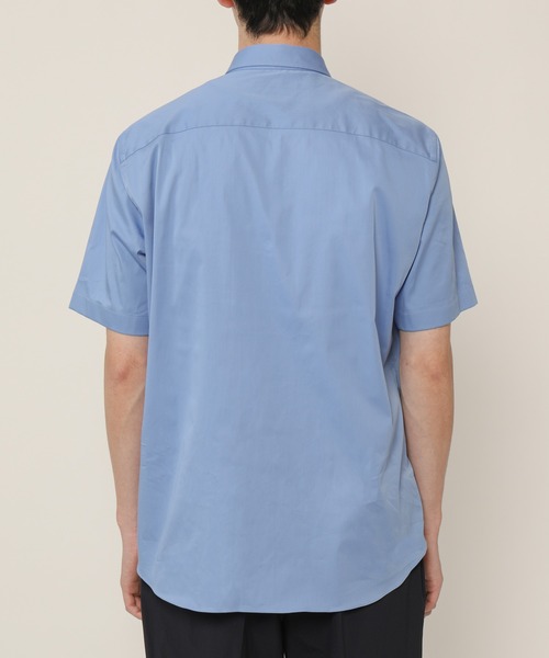 KASHIYAMA（カシヤマ）の「ショートポイントレギュラーショートスリーブ　サテンストレッチ　カジュアルテイルシャツ（シャツ/ブラウス・メンズ・ネイビー/ブルー/ホワイト・マルチサイズ）」の15枚目の写真