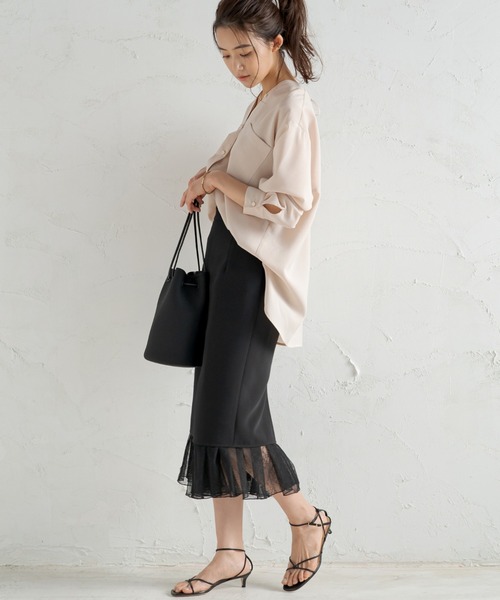 LOUNGEDRESS（ラウンジドレス）の「【WEB限定】レースUPブラウス