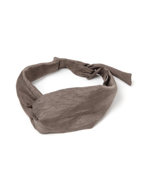 LEPSIM(レプシィム)の「ヒネリワイヤーターバン 937117(ヘアバンド・レディース・チャコールグレー/ブラック/イエロー/グレイッシュベージュ・ONE SIZE)」の14枚目の写真