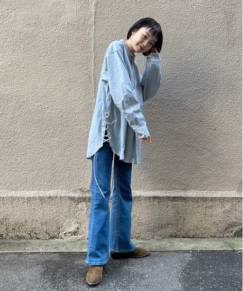 シャツ+ブラウス(長袖+七分) Kastane - Kastane WHIMSIC DENIM WESTERN SHIRT Kastane】【WHIMSIC】DENIM WESTERN SHIRT | OUTLET