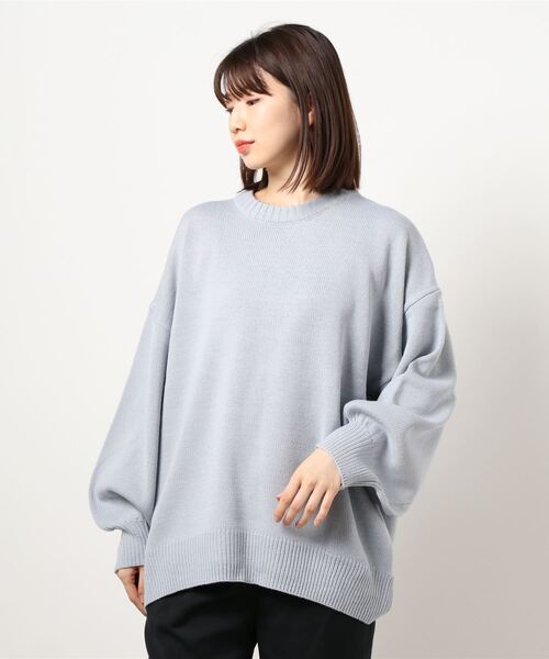 KOBE LETTUCE(コウベレタス)の「ロゴプリントニットトップス(ニット/セーター・レディース・ブラウン系その他/モカ/ブルー系その他/ホワイト系その他/ブルー/アイボリー・FREE)」の21枚目の写真