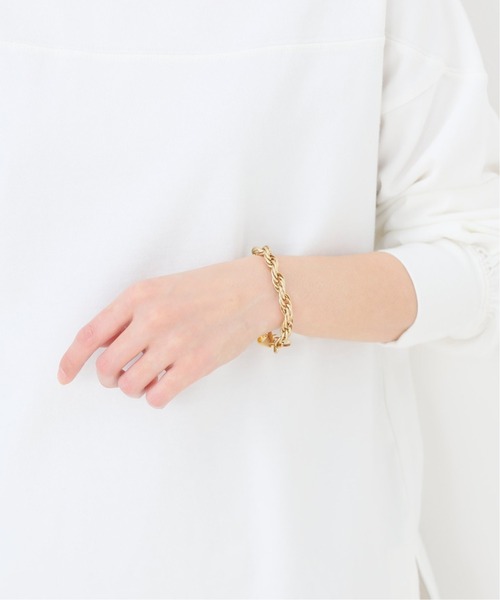 SLOBE IENA（スローブイエナ）の「【Soierie/ソワリー】OLD CHAIN 05 ブレスレット◆（ブレスレット・レディース・ゴールド・FREE）」の3枚目の写真