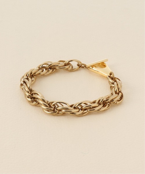 SLOBE IENA（スローブイエナ）の「【Soierie/ソワリー】OLD CHAIN 05 ブレスレット◆（ブレスレット・レディース・ゴールド・FREE）」の4枚目の写真