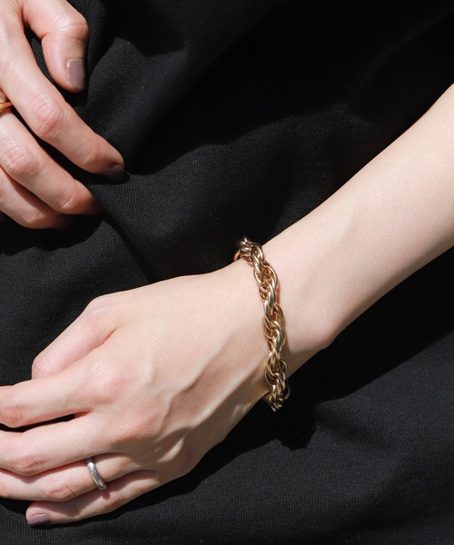 SLOBE IENA（スローブイエナ）の「【Soierie/ソワリー】OLD CHAIN 05 ブレスレット◆（ブレスレット・レディース・ゴールド・FREE）」の5枚目の写真