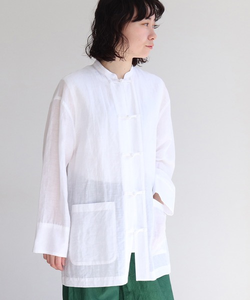 美品】OHGA モケベスト ホワイト