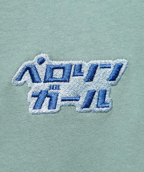 PairPair（ペアペア）の「ペロリンガールロンT(ユニセックス)（Tシャツ/カットソー・レディース・オフホワイト/ライトグリーン/ホワイト系その他/ブルー系その他/スミクロ・FREE）」の11枚目の写真