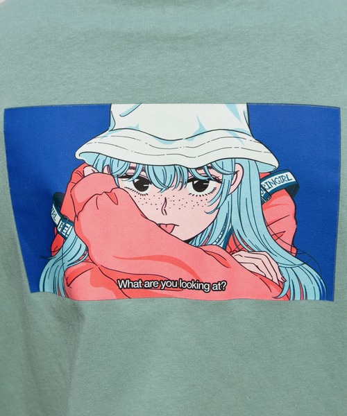 PairPair（ペアペア）の「ペロリンガールロンT(ユニセックス)（Tシャツ/カットソー・レディース・オフホワイト/ライトグリーン/ホワイト系その他/ブルー系その他/スミクロ・FREE）」の18枚目の写真