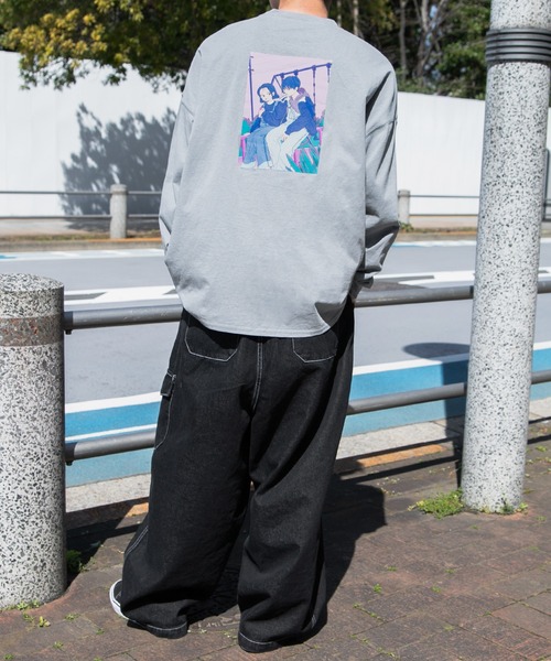 PairPair（ペアペア）の「ペロリンガールロンT(ユニセックス)（Tシャツ/カットソー・レディース・オフホワイト/ライトグリーン/ホワイト系その他/ブルー系その他/スミクロ・FREE）」の17枚目の写真