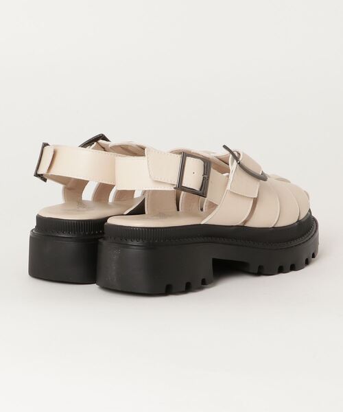 LOVEHUNTER(ラブハンター)の「Love Hunter / 厚底トラックソールグルカサンダル(1546)(サンダル・レディース・ブラック/アイボリー/ガンメタ/ホワイト/ダークブラウン・LL/M/L/S)」の6枚目の写真