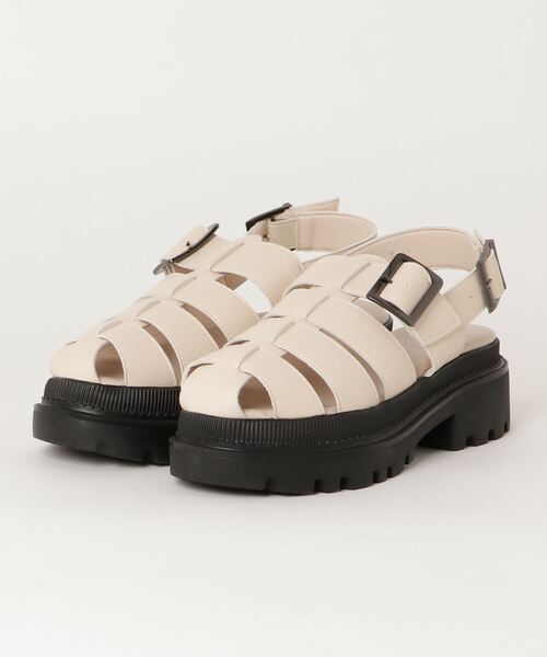LOVEHUNTER(ラブハンター)の「Love Hunter / 厚底トラックソールグルカサンダル(1546)(サンダル・レディース・ブラック/アイボリー/ガンメタ/ホワイト/ダークブラウン・LL/M/L/S)」の10枚目の写真
