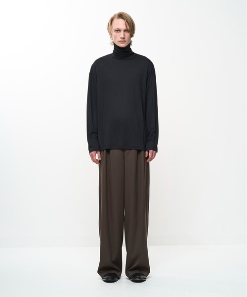 Juha(ユハ)の「WASHABLE WOOL TURTLE(Tシャツ/カットソー・メンズ・ブラック/グレー/オフホワイト/グリーン/ライラック/パープル/アイボリー/ブラウン・3/4)」の12枚目の写真