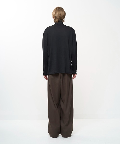 Juha(ユハ)の「WASHABLE WOOL TURTLE(Tシャツ/カットソー・メンズ・ブラック/グレー/オフホワイト/グリーン/ライラック/パープル/アイボリー/ブラウン・3/4)」の14枚目の写真