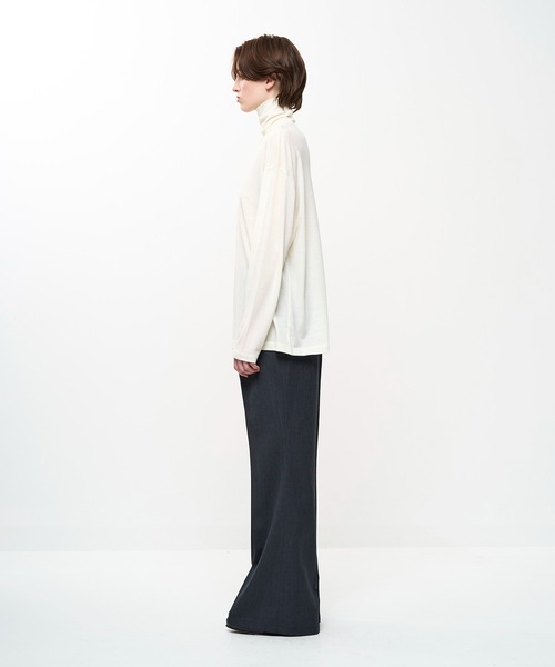 Juha(ユハ)の「WASHABLE WOOL TURTLE(Tシャツ/カットソー・メンズ・ブラック/グレー/オフホワイト/グリーン/ライラック/パープル/アイボリー/ブラウン・3/4)」の19枚目の写真