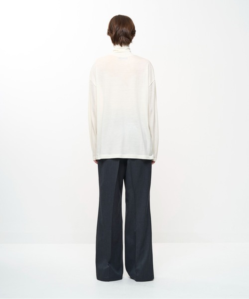 Juha(ユハ)の「WASHABLE WOOL TURTLE(Tシャツ/カットソー・メンズ・ブラック/グレー/オフホワイト/グリーン/ライラック/パープル/アイボリー/ブラウン・3/4)」の20枚目の写真