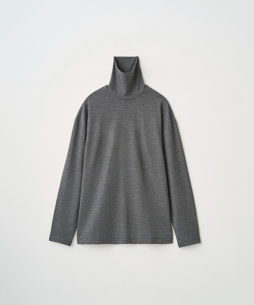 Juha(ユハ)の「WASHABLE WOOL TURTLE(Tシャツ/カットソー・メンズ・ブラック/グレー/オフホワイト/グリーン/ライラック/パープル/アイボリー/ブラウン・3/4)」の22枚目の写真