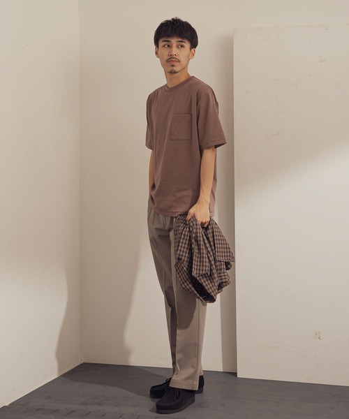 URBAN RESEARCH DOORS（アーバンリサーチドアーズ）の「ポンチポケットTシャツ（Tシャツ/カットソー・メンズ・ホワイト/ブラック系その他/ライトブラウン/グリーン/ブルー系その他/ブラウン系その他/ブラック/アイボリー・38/40）」の15枚目の写真