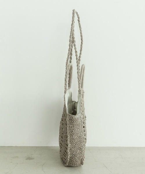 MONO COMME CA(モノコムサ)の「サークル型 かごバッグ(かごバッグ・レディース・ブラック/ライトグレー/ベージュ・FREE)」の11枚目の写真