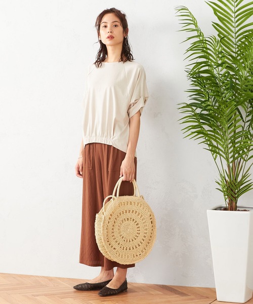 MONO COMME CA(モノコムサ)の「サークル型 かごバッグ(かごバッグ・レディース・ブラック/ライトグレー/ベージュ・FREE)」の17枚目の写真